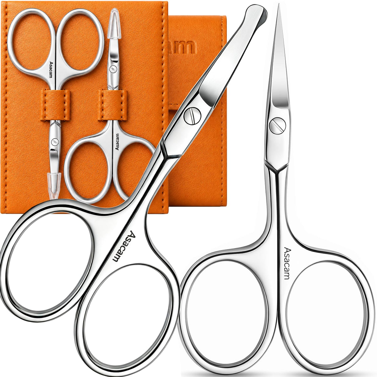 Precision Curved Tip Facial Hair Scissors