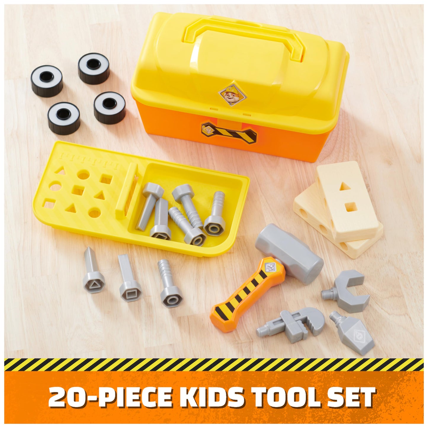 Rubble & Crew Construction Toolbox with 4 Tools