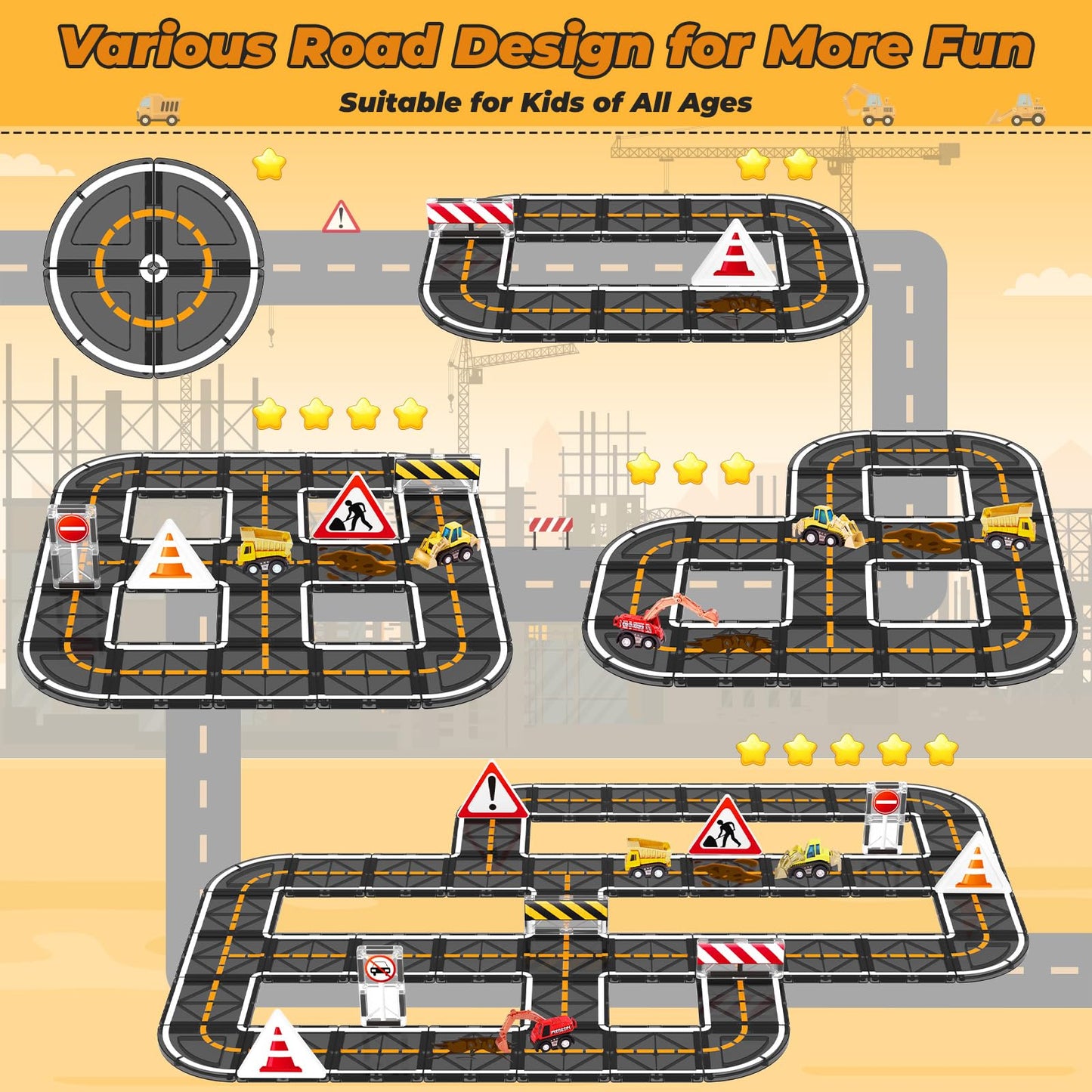 Magnetic Tiles Construction Set for Kids