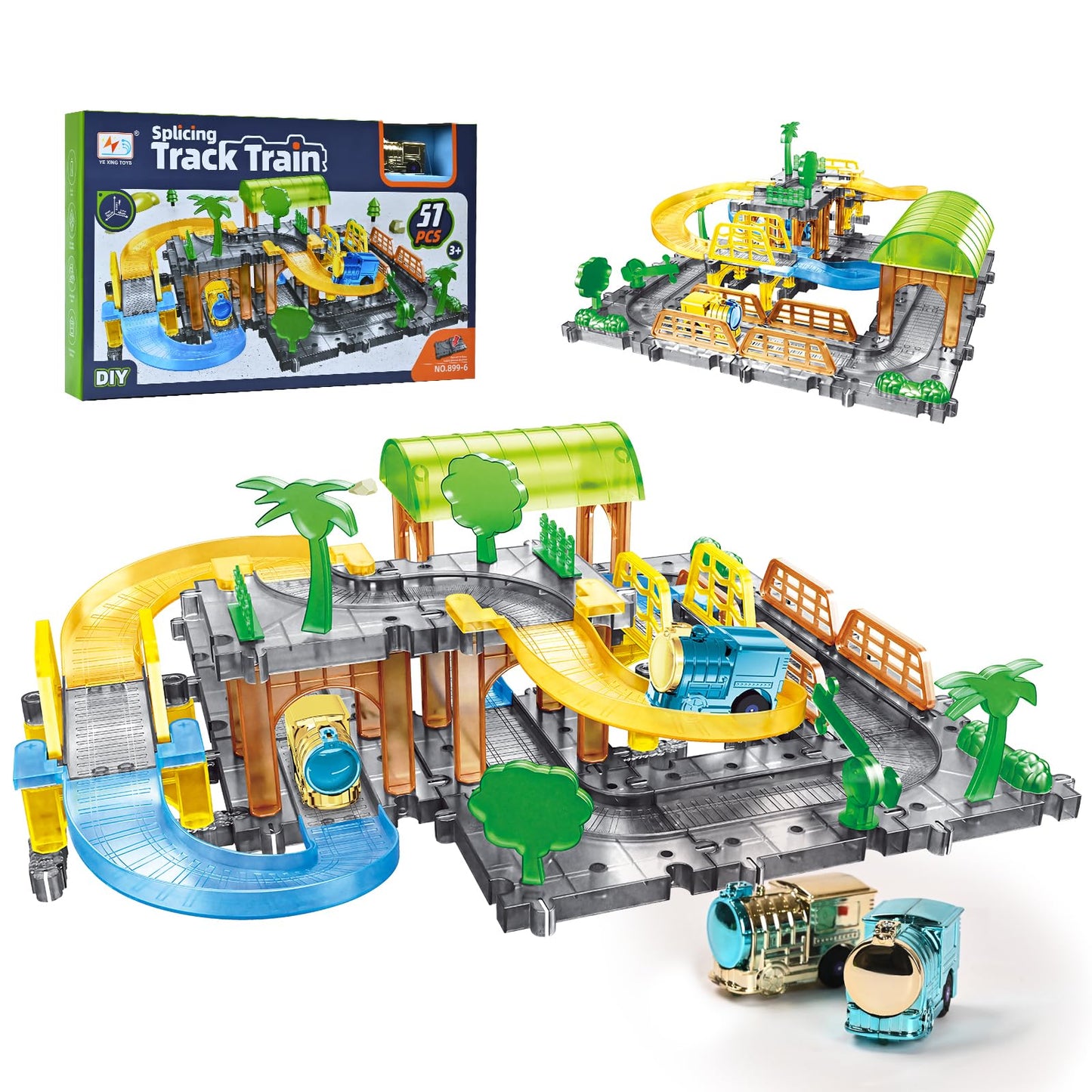 58pcs Racing Car Track Set for Kids