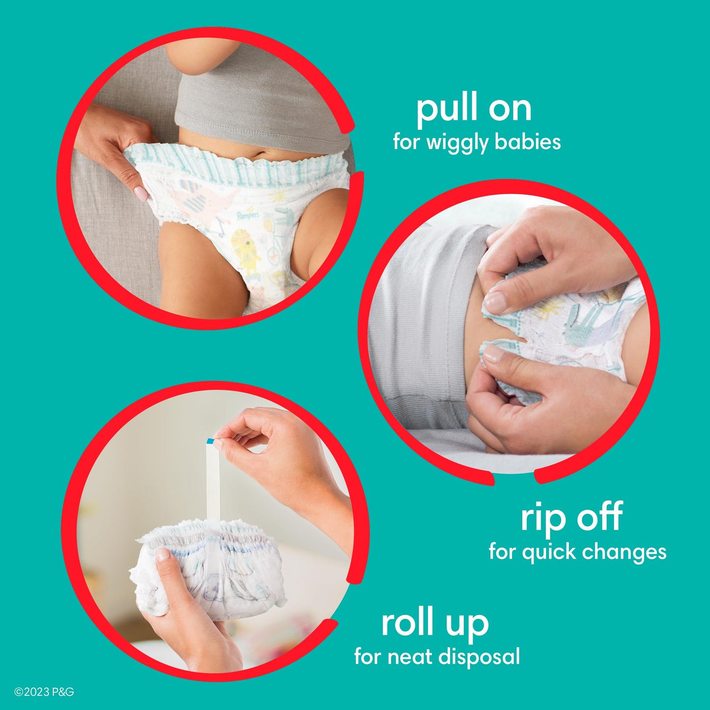 104 Count Pampers Cruisers 360 Diapers Size 6
