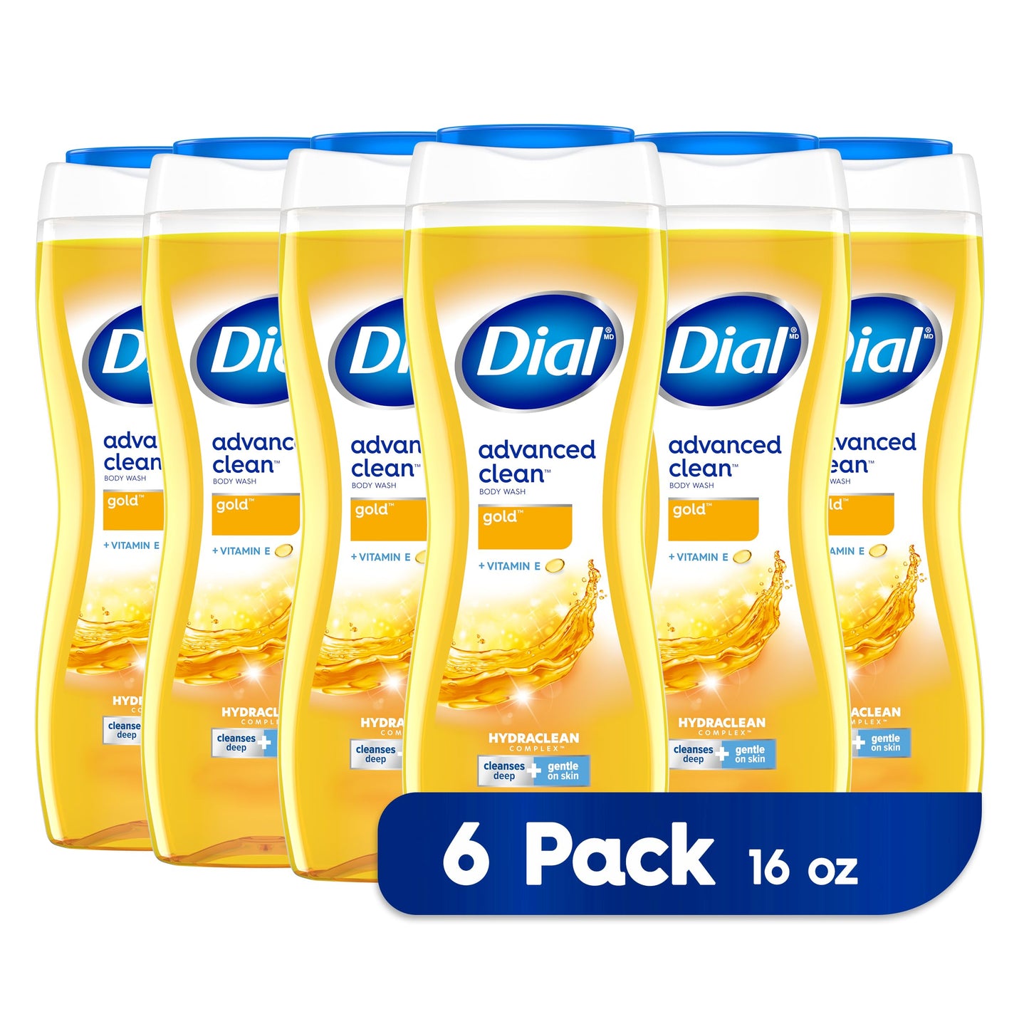 Dial Advanced Clean Body Wash, 16 fl oz, 6 Pack