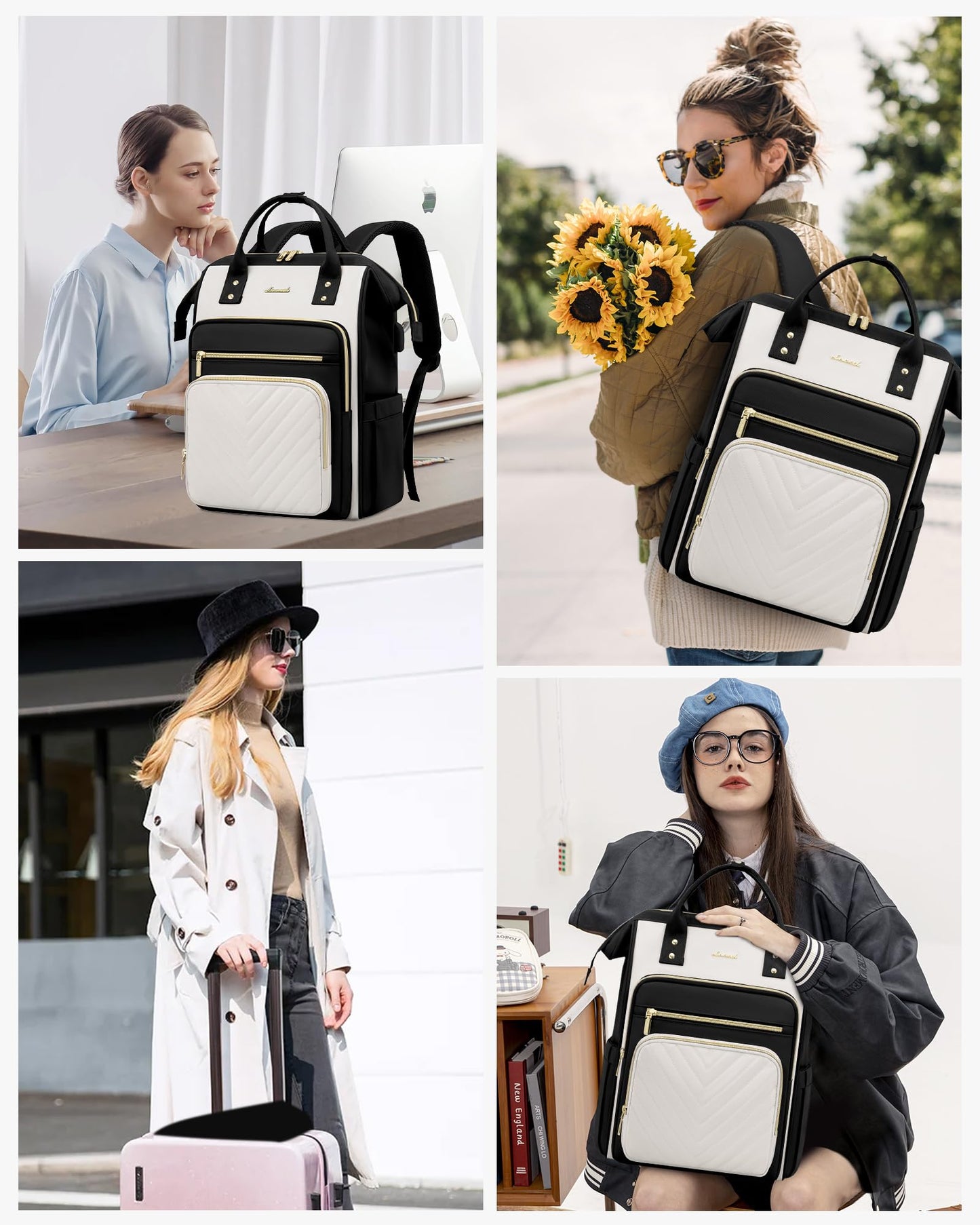 LOVEVOOK 15.6 Inch Laptop Backpack with USB Port