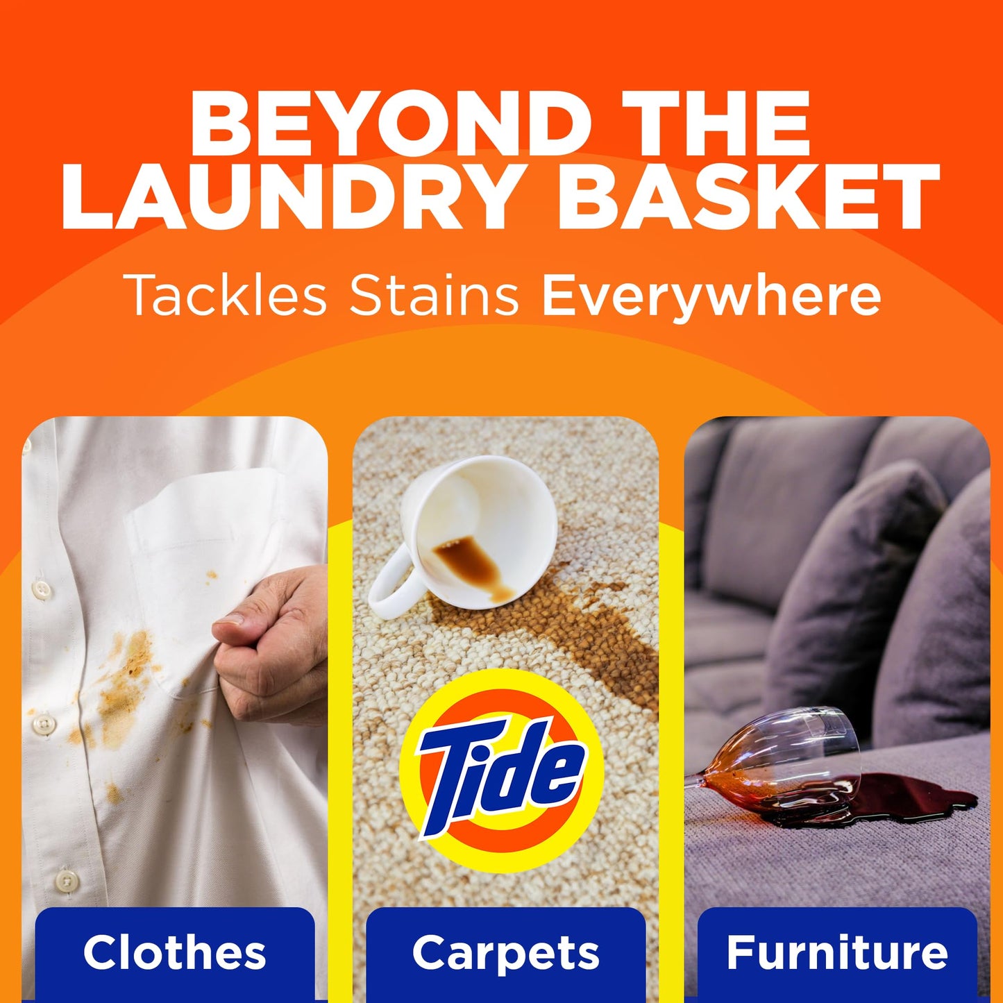 2 Pack Tide Stain Remover Spray for Tough Stains