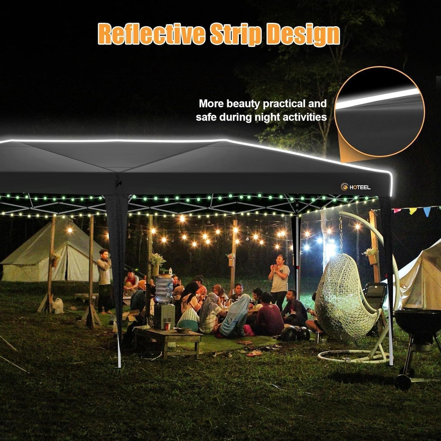 10x20 Pop Up Canopy Tent with Sidewalls