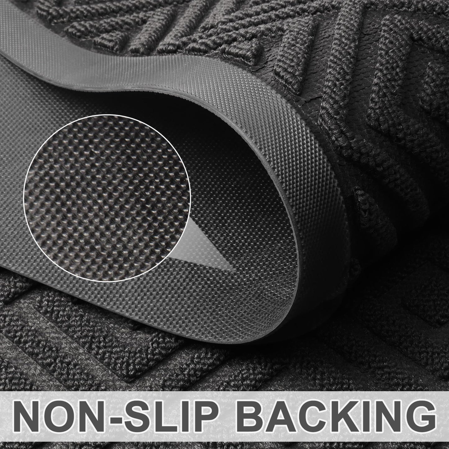 Absorbent Non-Slip Outdoor Doormat 17"x29"