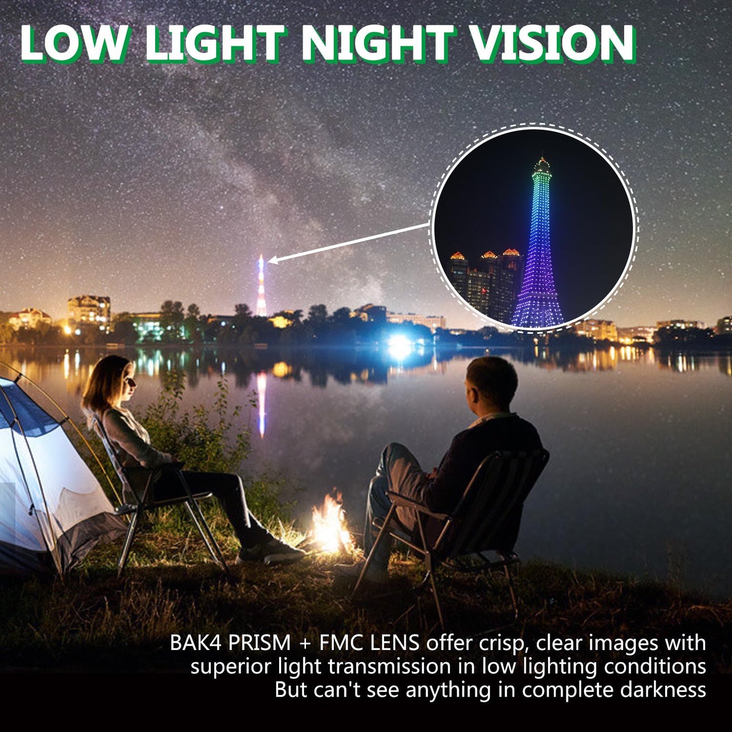 12x42 High Powered Binoculars for Outdoor Use
