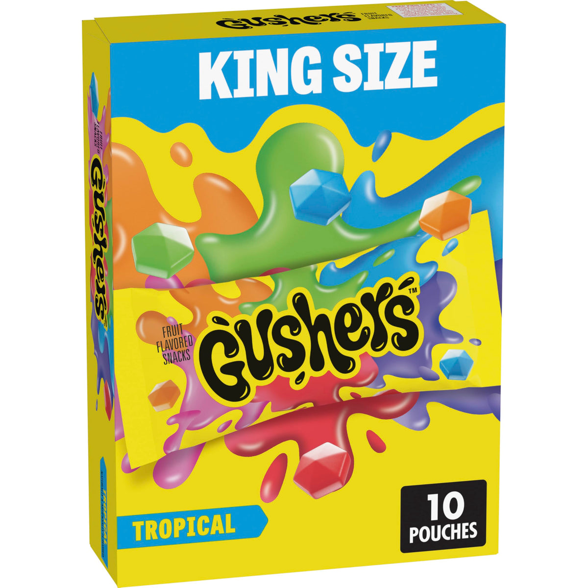 10 Count Gushers Tropical Fruit Snacks Pouches (OU)