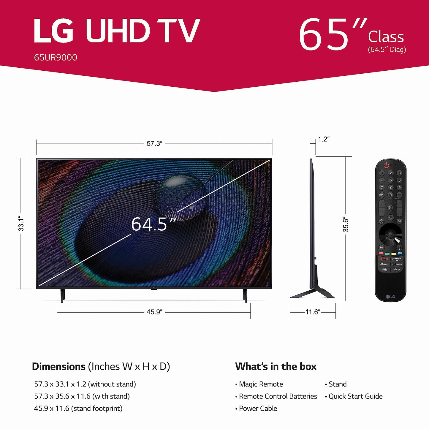 LG 65-Inch 4K Smart TV with Alexa Built-in