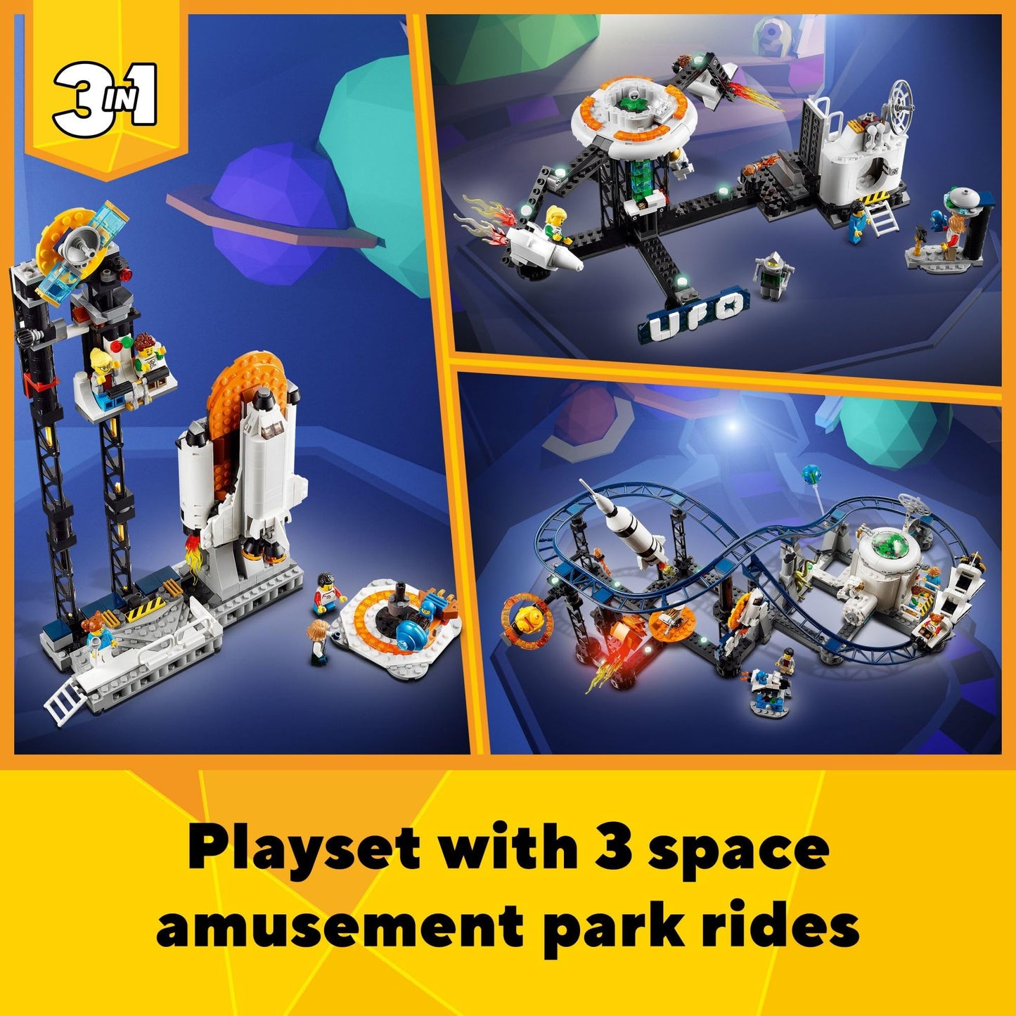 LEGO Creator 3-in-1 Space Roller Coaster Set