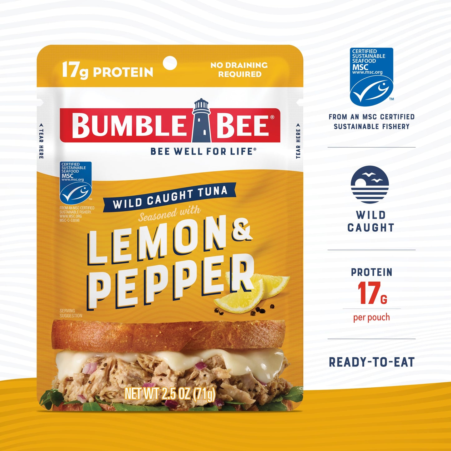 Bumble Bee Lemon & Pepper Tuna Pouch