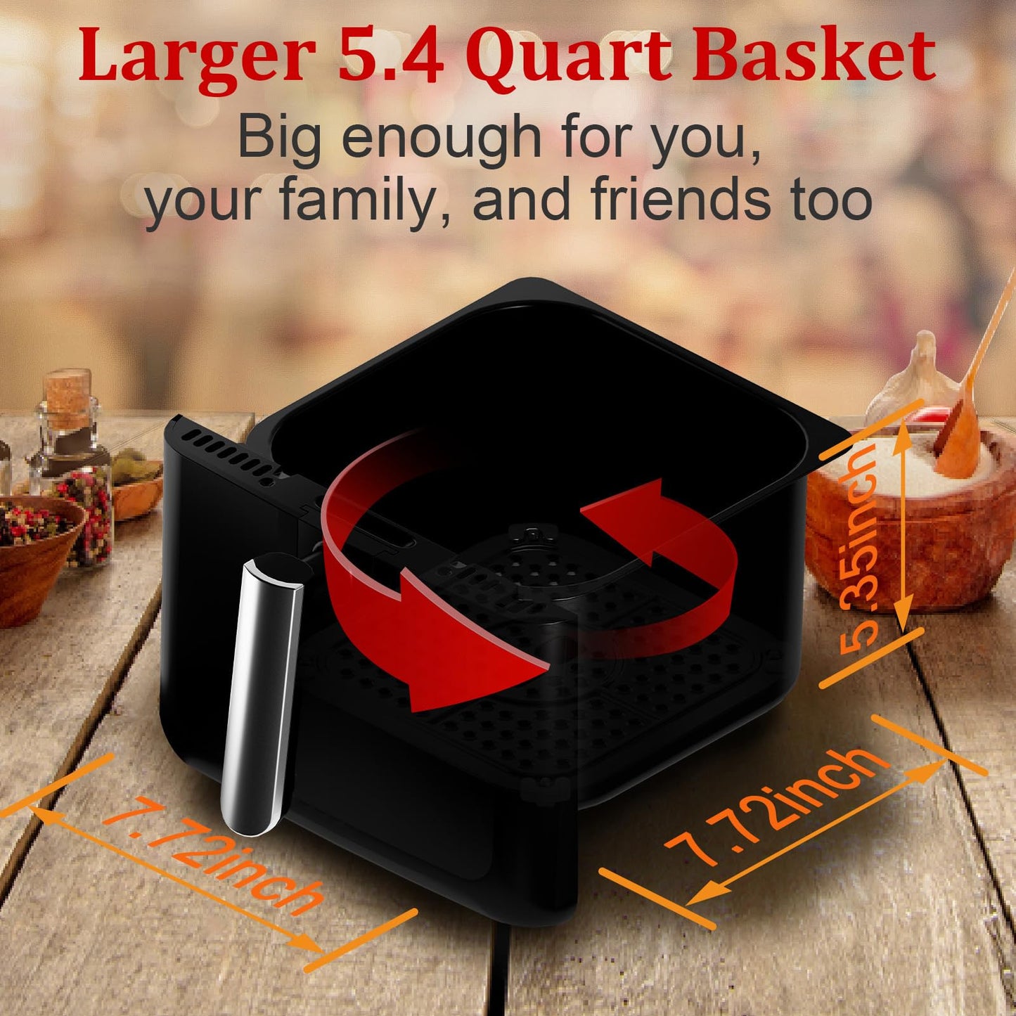 6.2QT Air Fryer Oven with Digital Touchscreen