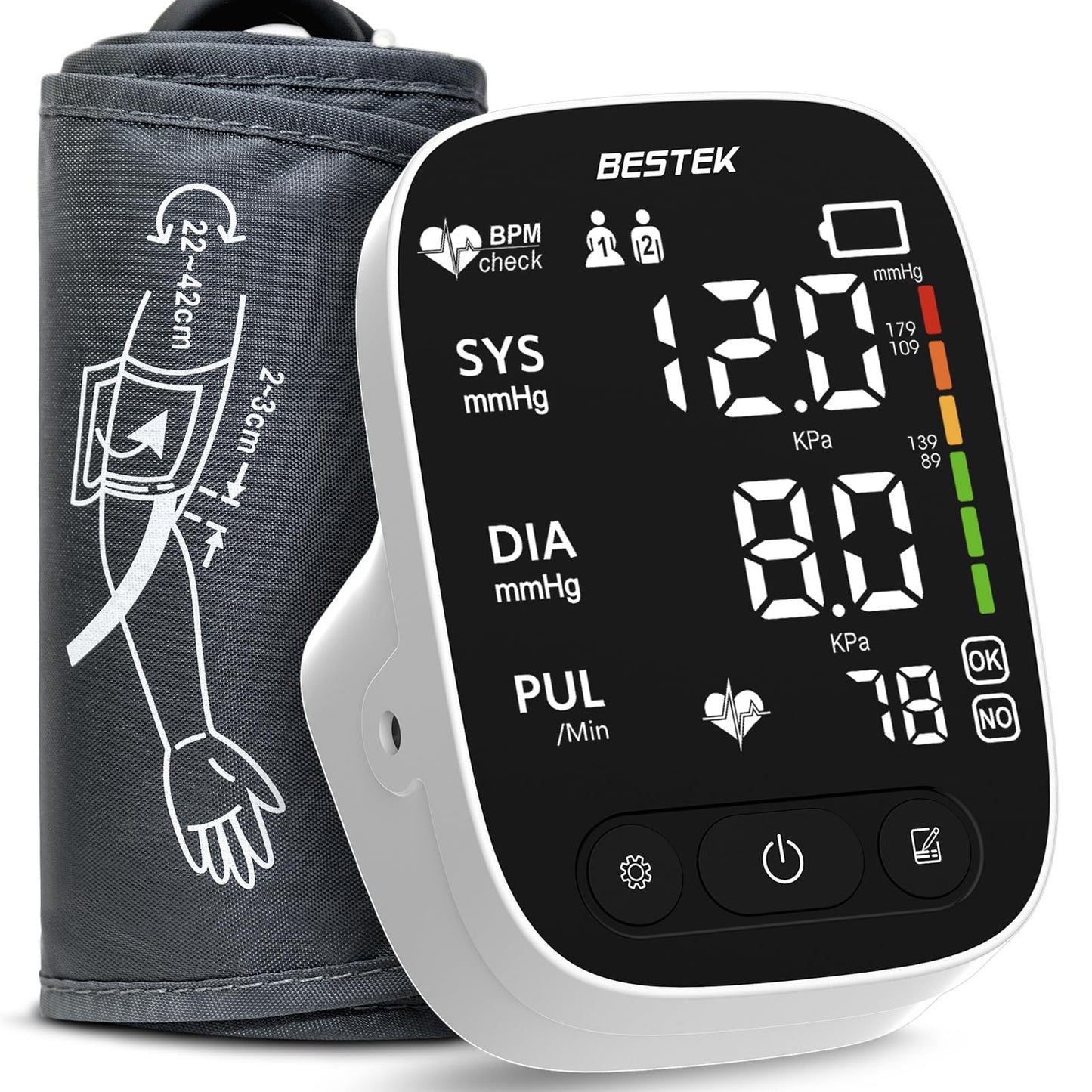 BESTEK Automatic Blood Pressure Monitor for Home Use
