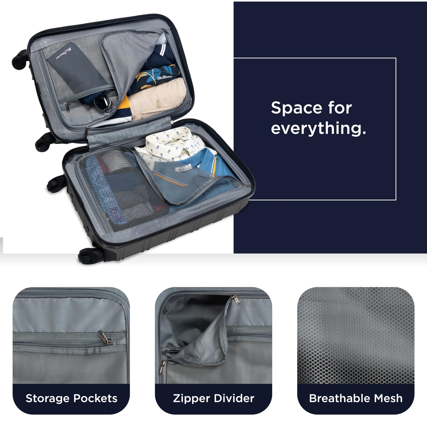 20-Inch Ben Sherman Hardside Spinner Luggage