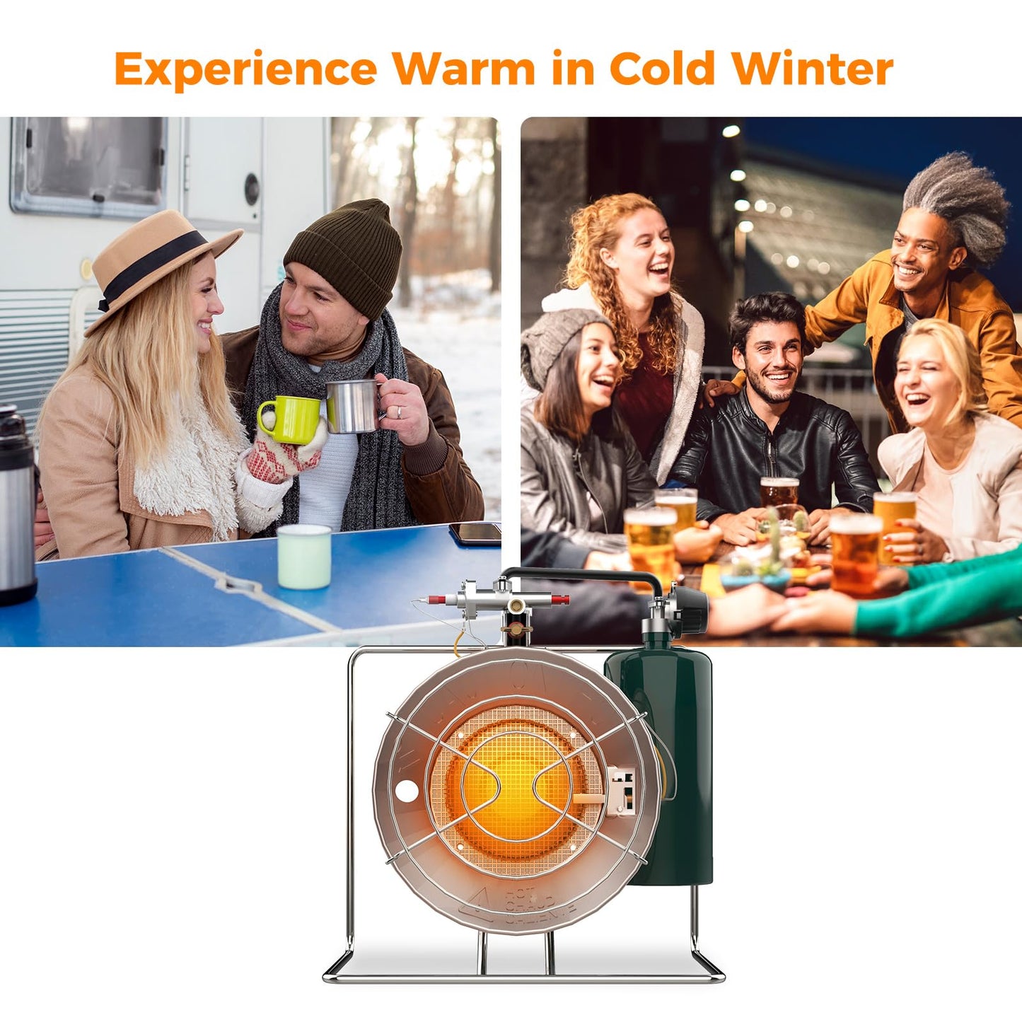 15,000 BTU CAMPLUX Portable Propane Heater for Outdoors