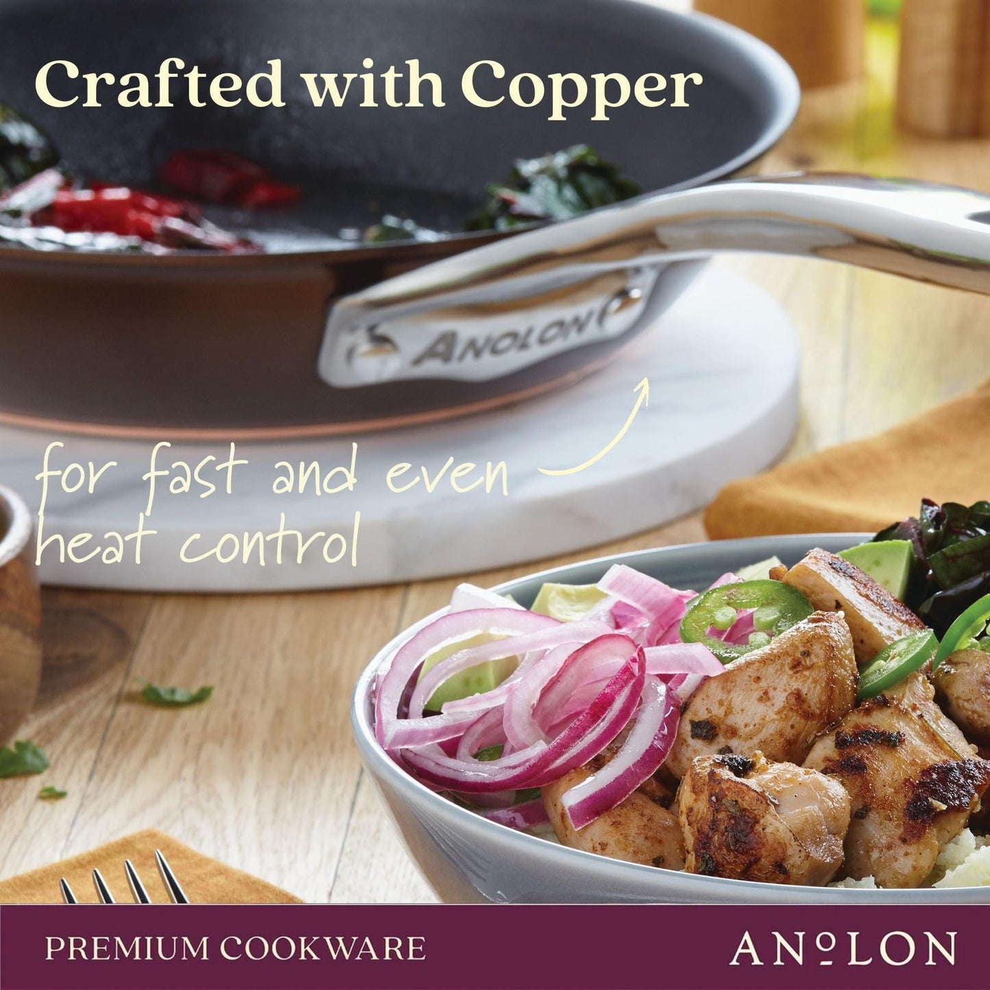 Anolon Nonstick Frying Pan Set - 8.5 & 10 Inch