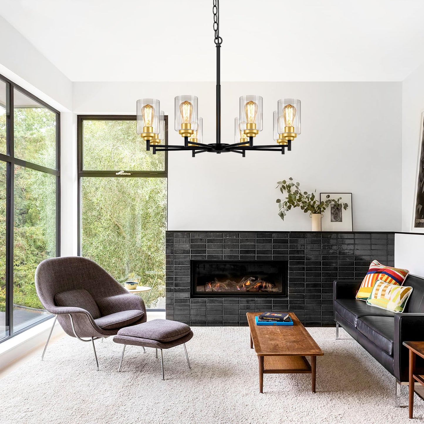 Sucolite 8-Light Modern Farmhouse Chandelier