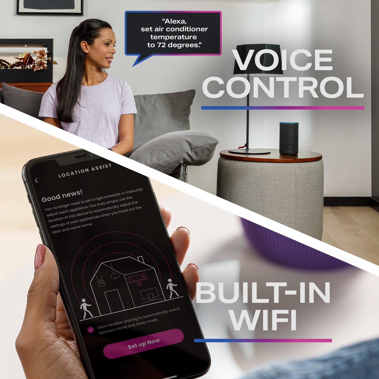 8,300 BTU WiFi Air Conditioner for Medium Rooms