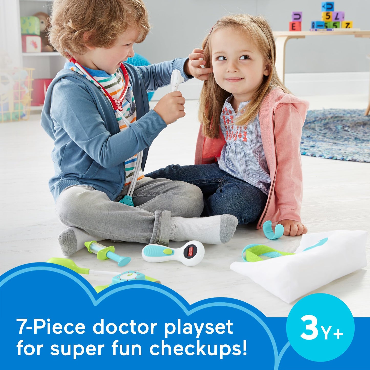 Fisher-Price 7-Piece Doctor Playset for Kids
