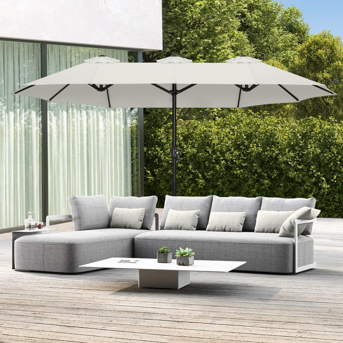ABCCANOPY 15FT Double Sided Pool Umbrella