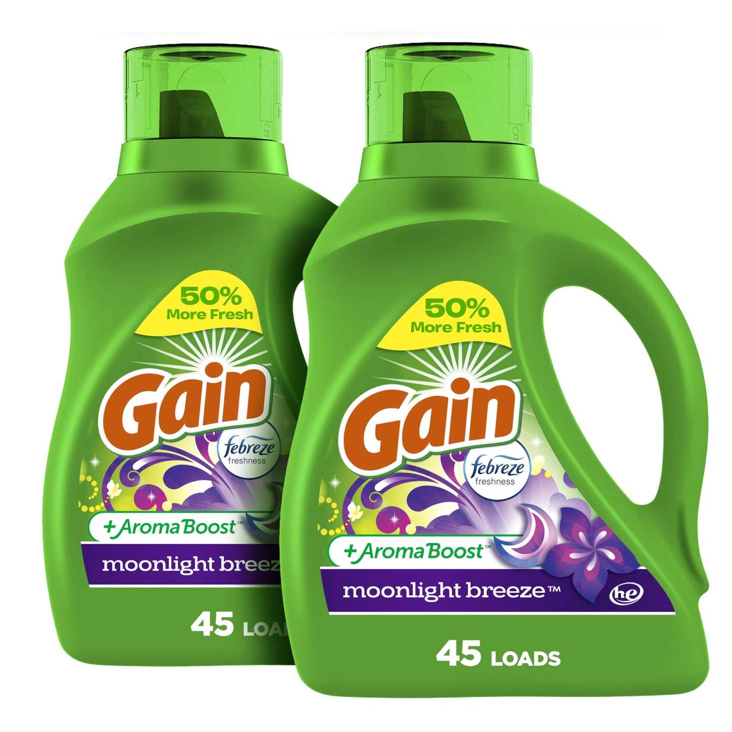 Gain Moonlight Breeze Laundry Detergent, 45 Loads