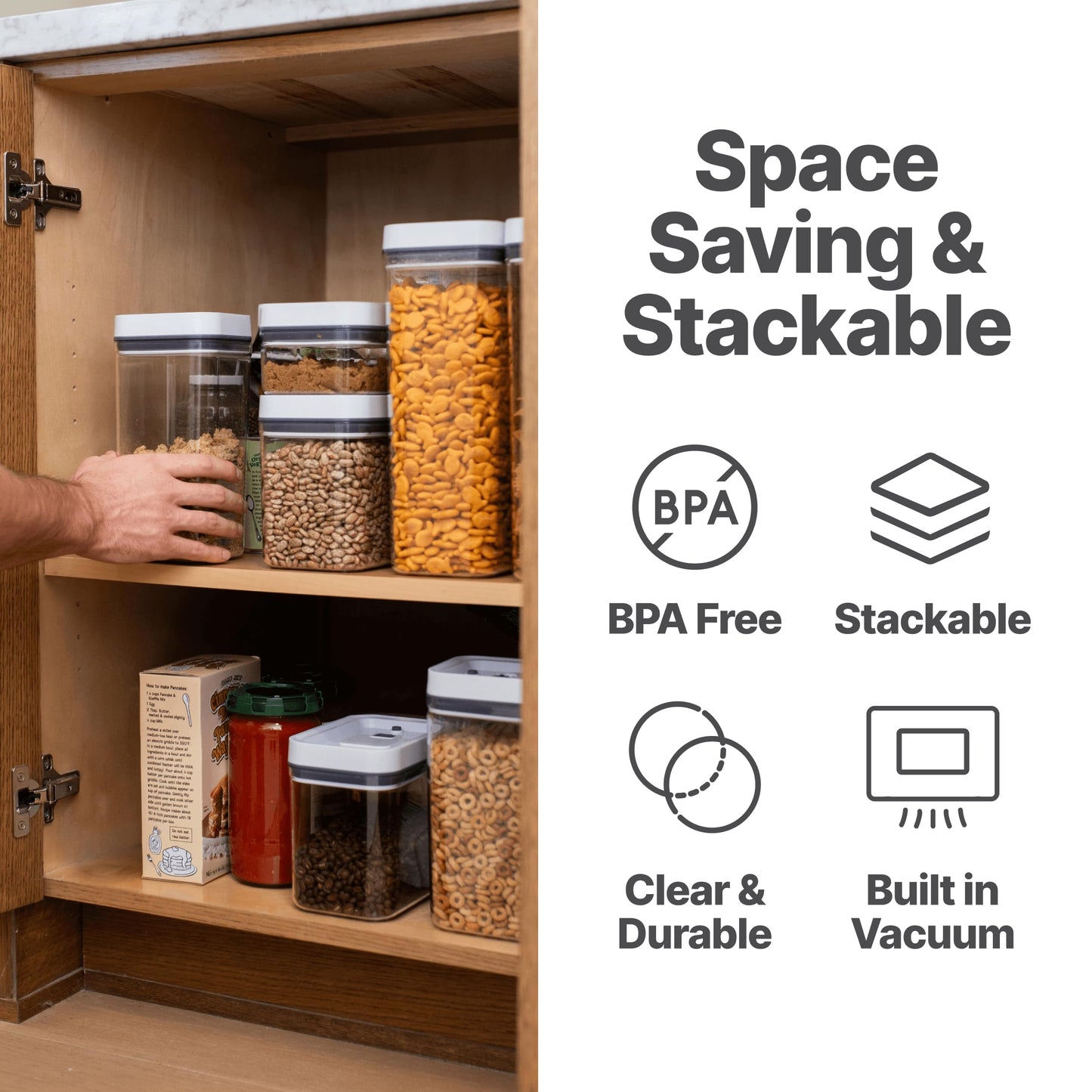 Airtight Food Storage Container Set - 4-Pack