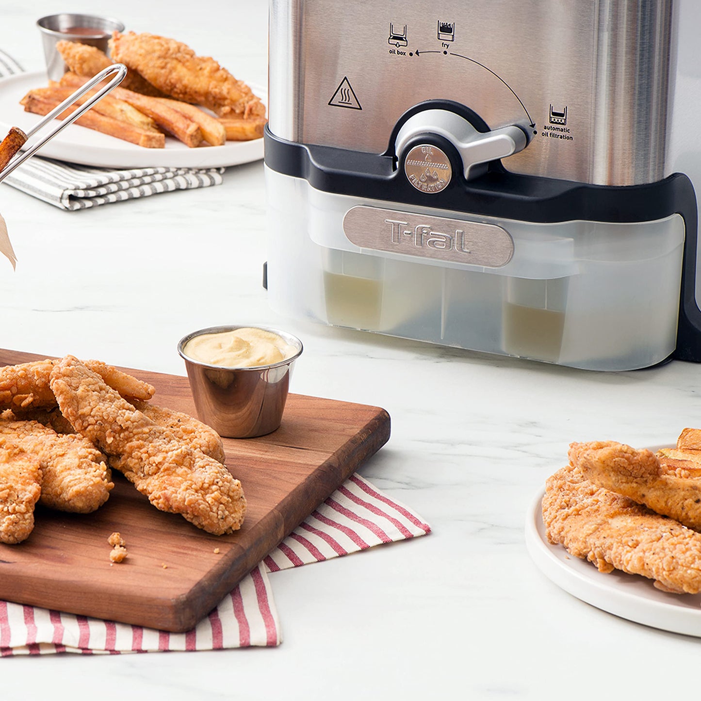 T-fal 3.5L Stainless Steel Deep Fryer with Timer