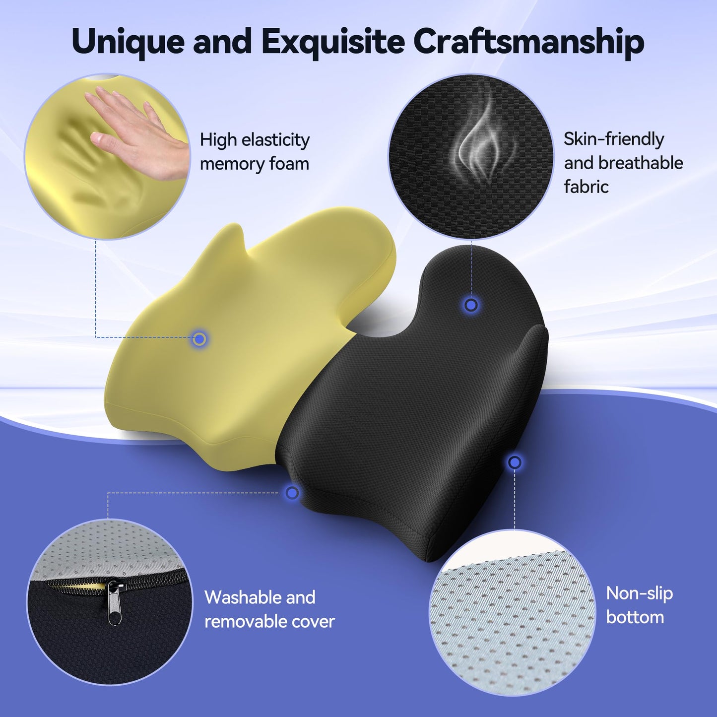 X Large Memory Foam Seat Cushion for Pain Relief