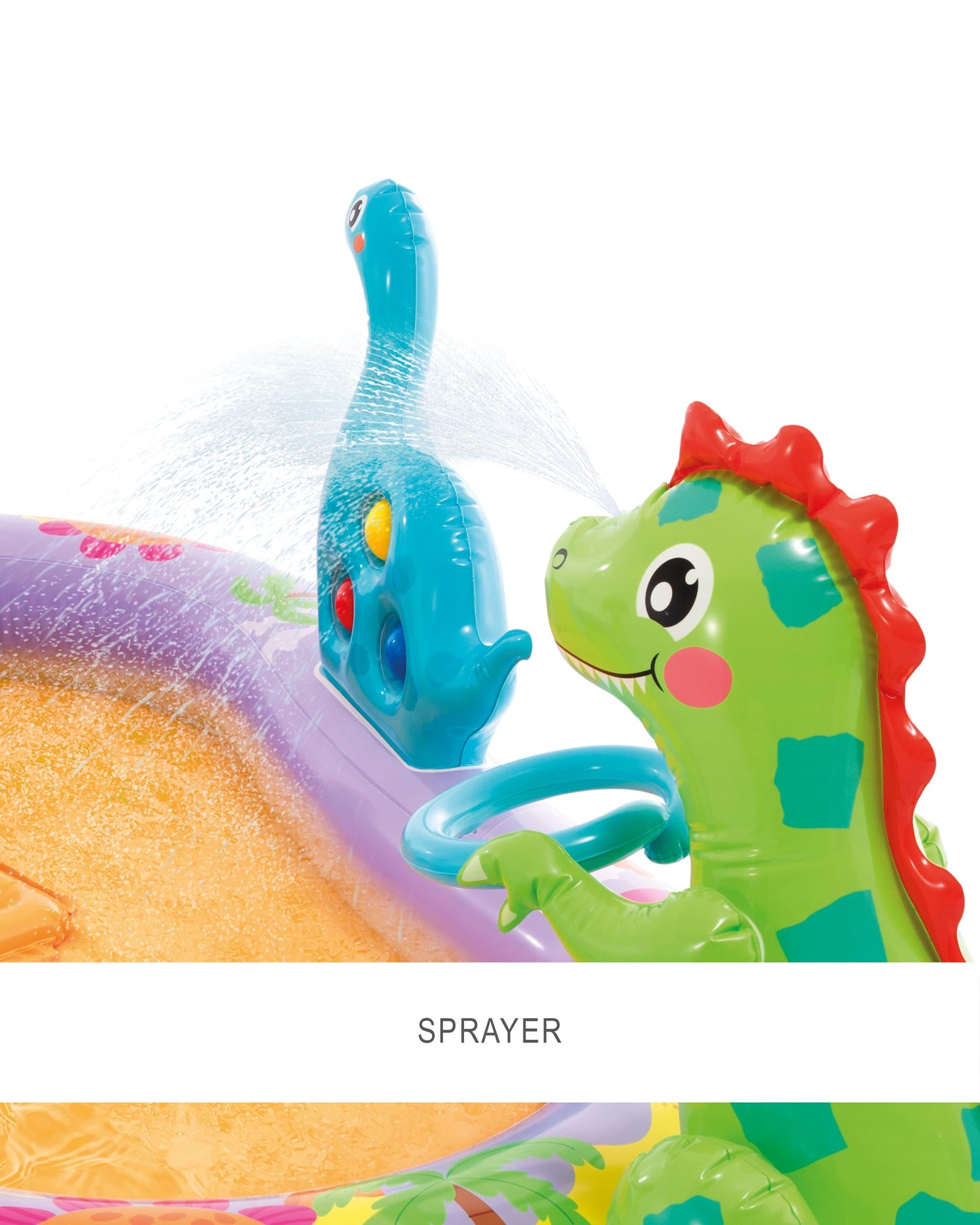 Intex Dino Park Inflatable Kids Pool with Slide