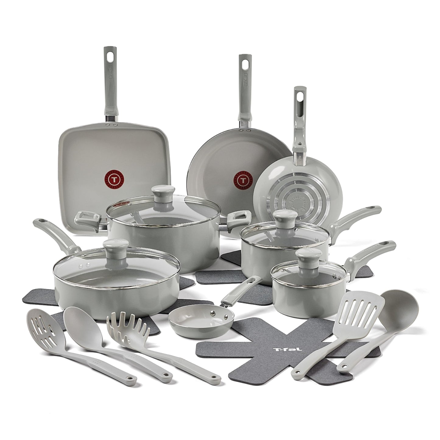 20-Piece T-fal Non-Stick Cookware Set