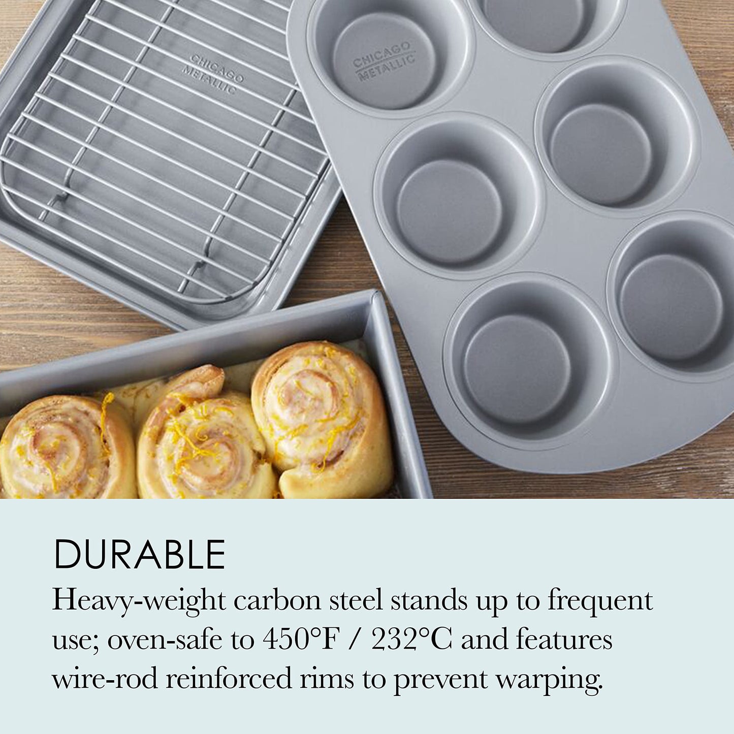 Chicago Metallic Non-Stick Toaster Oven Set - 4-Piece