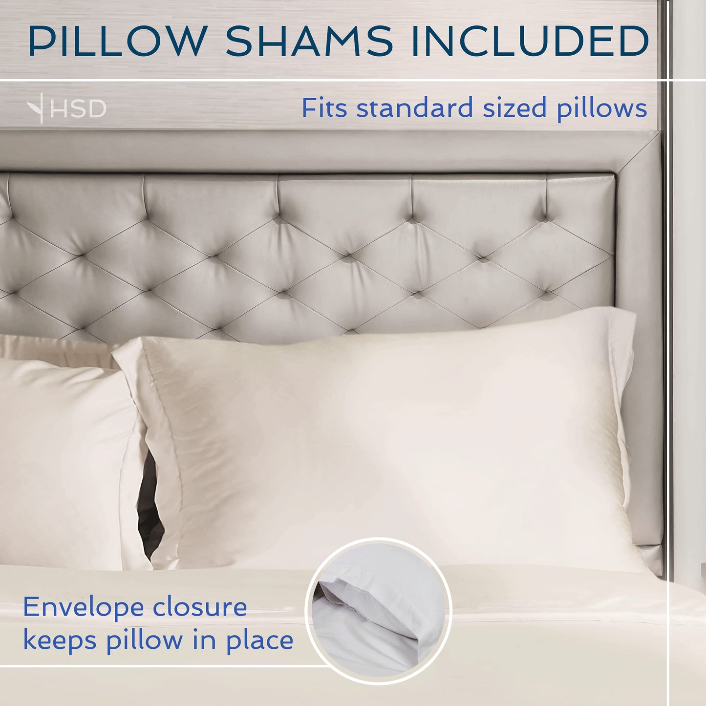 Hotel Sheets Direct Duvet Cover Bed Linen Set, 2 -Piece Set, Grey, Twin XL