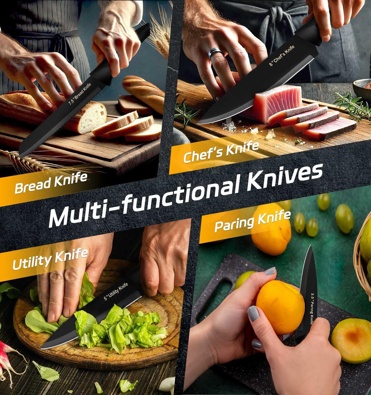 14-Piece XANAPON High Carbon Knife Set