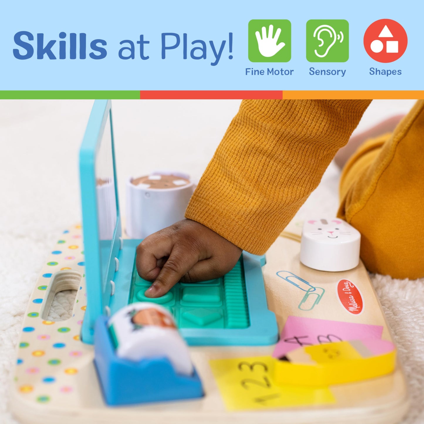 Melissa & Doug Sensory Activity Board for Toddlers