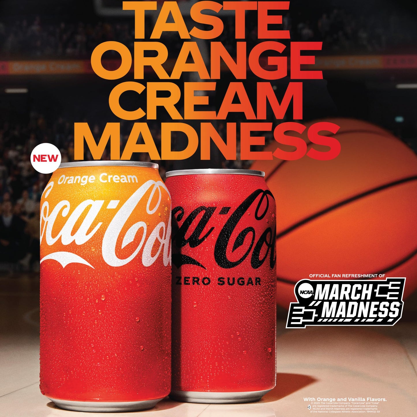 Coca-Cola Zero Sugar Orange Cream 12oz 12pk