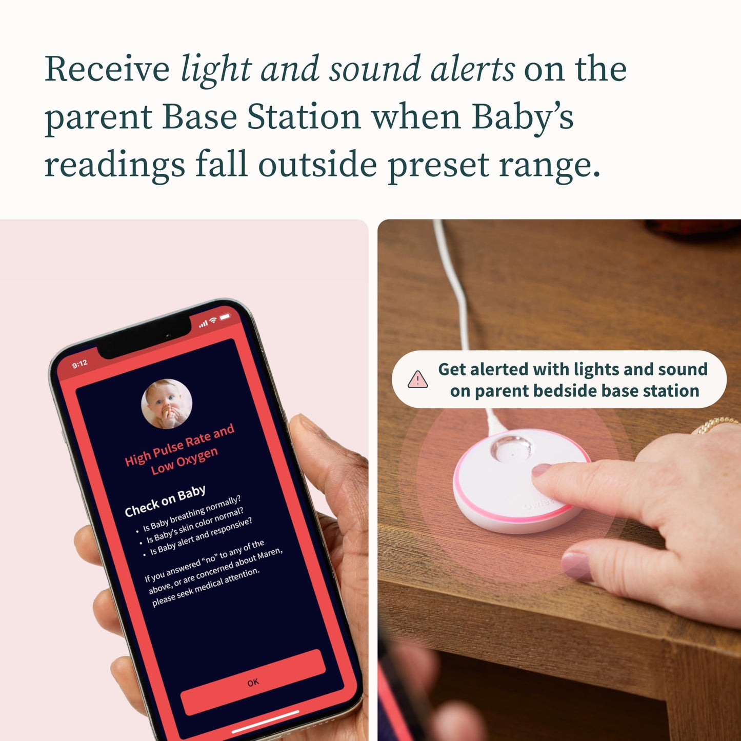 Owlet Dream Duo Baby Monitor with HD Video