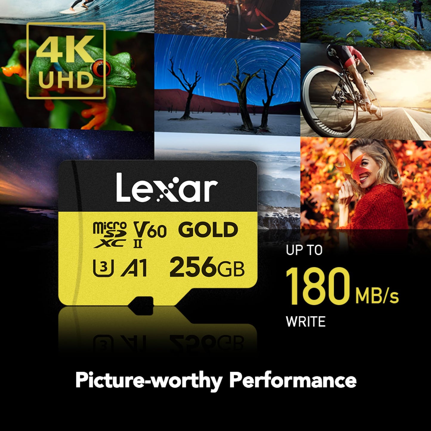 Lexar 256GB UHS-II Micro SD Card for 4K