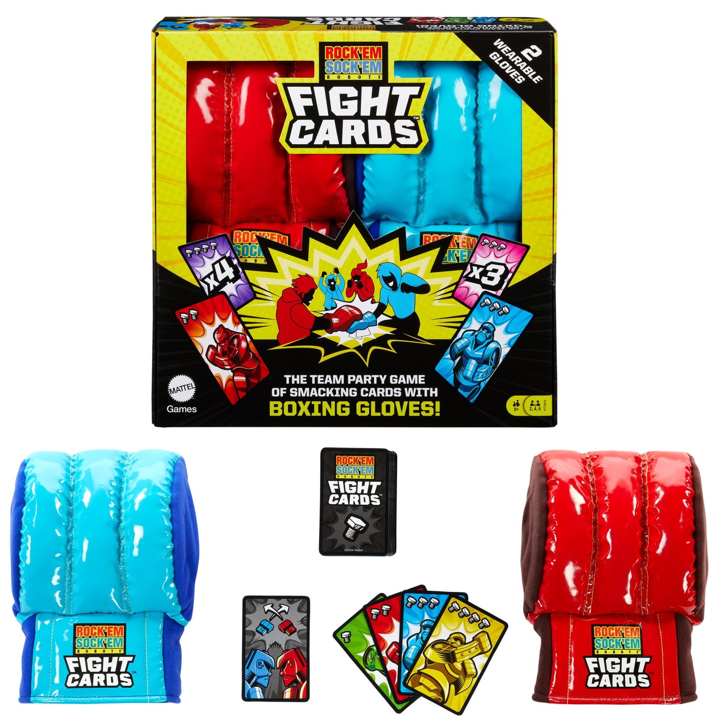 Mattel Games Rock 'Em Sock 'Em Robots Card Game