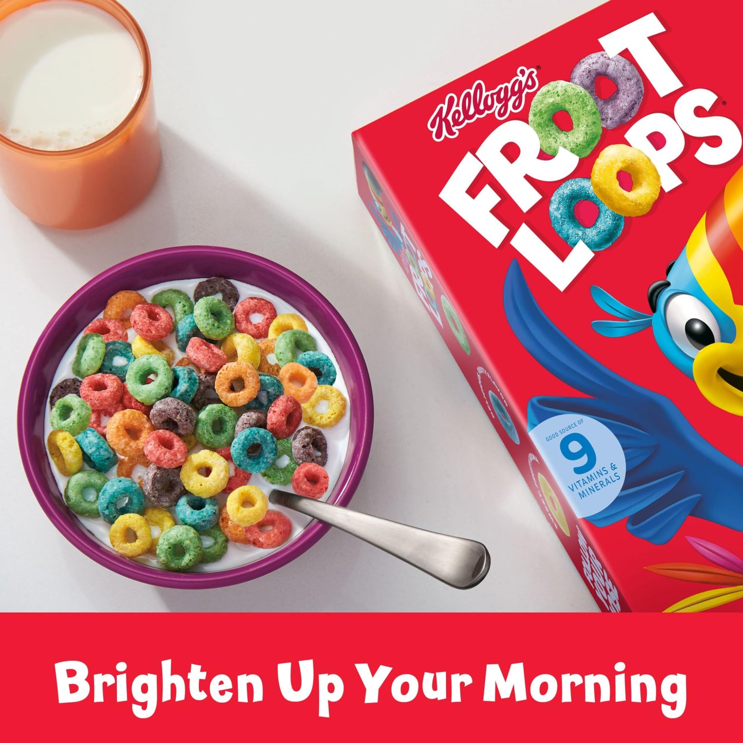 8.2lb Froot Loops Breakfast Cereal, Fruit Flavored