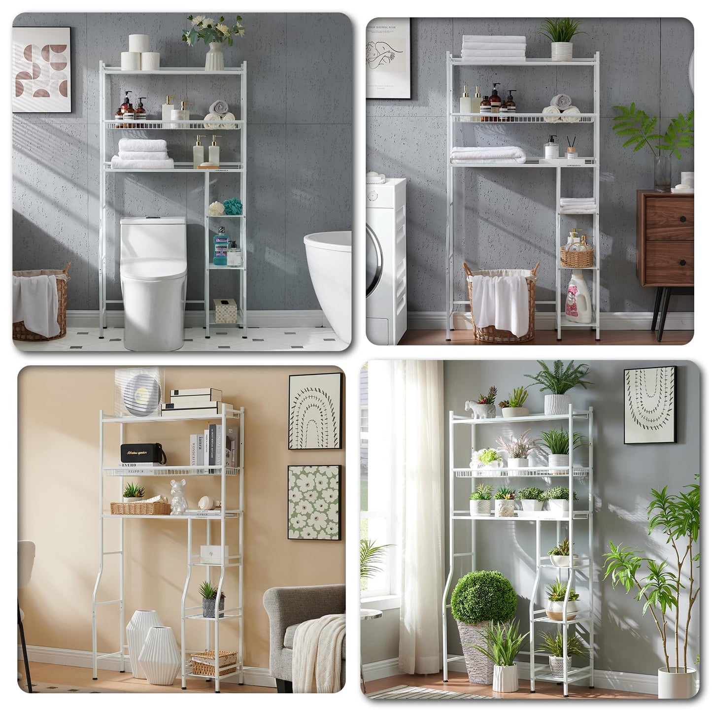 6-Tier Over Toilet Storage Organizer