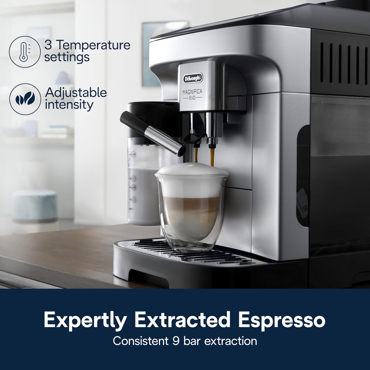 De'Longhi Automatic Espresso Coffee Machine with Frother