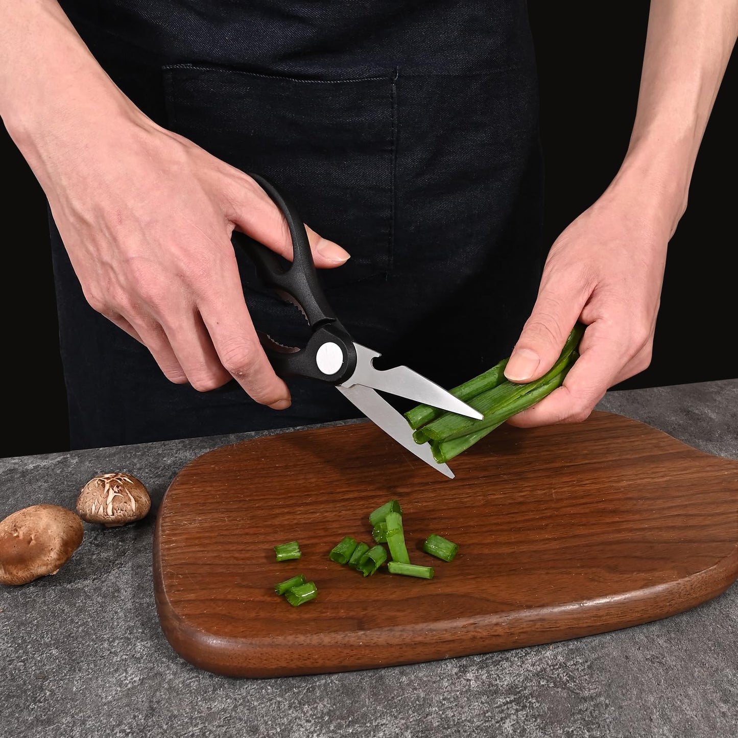 15-Piece Kitchen Knife Set with Block & Sharpener