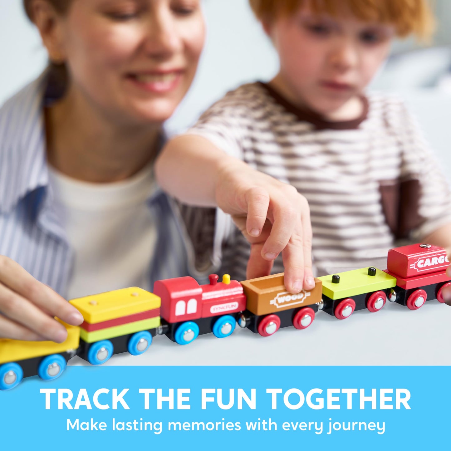 12PCS Montessori Magnetic Train Toy Set for Kids