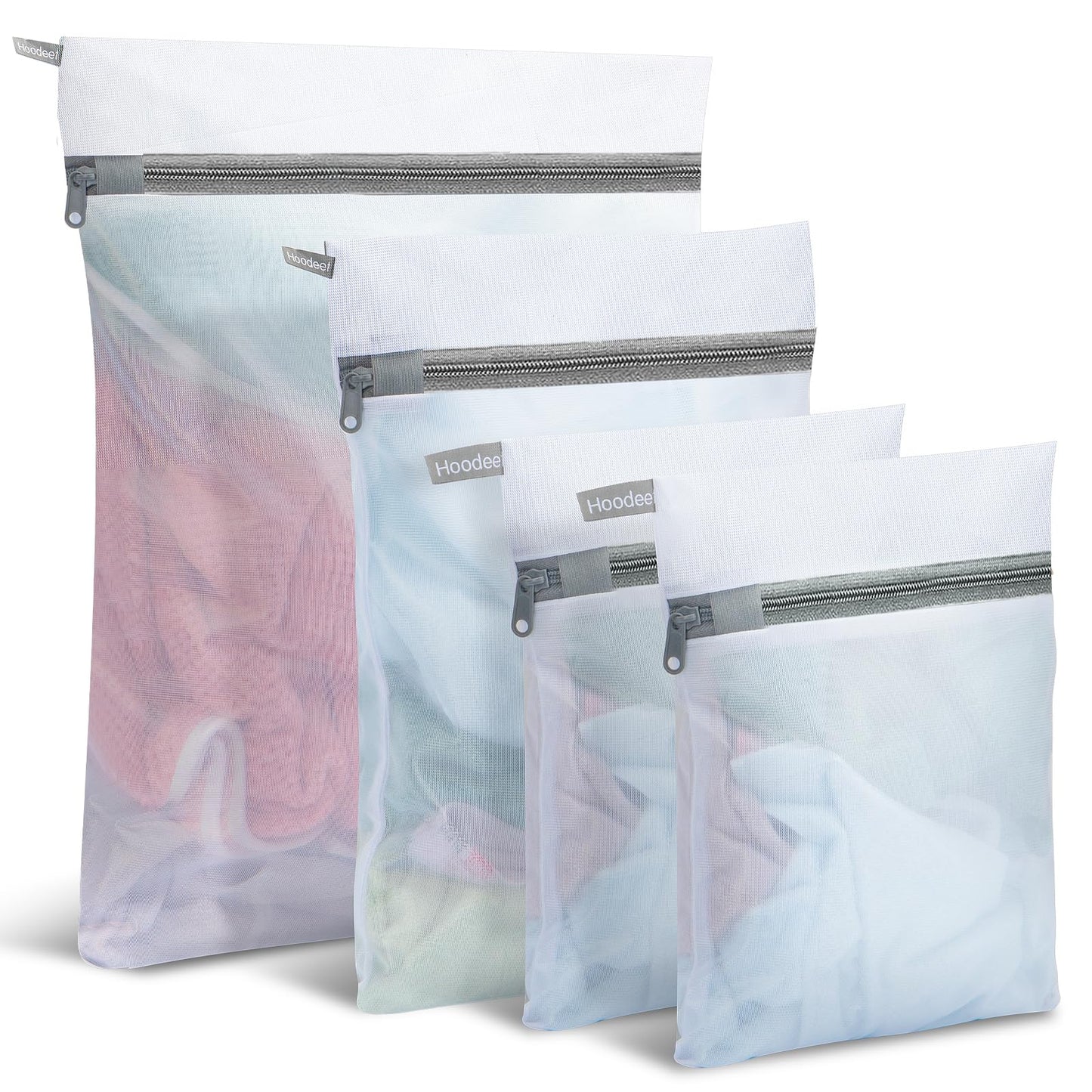 4Pcs Mesh Laundry Bags for Delicates