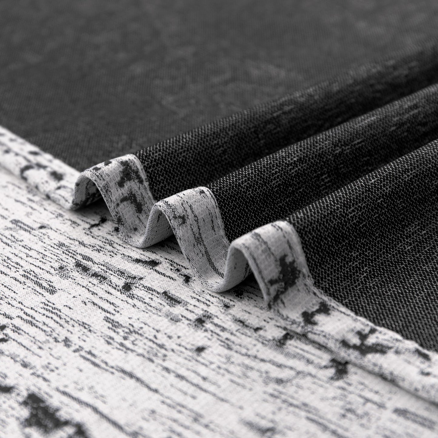 Elegant Black Curtains with Boho Medallion Pattern
