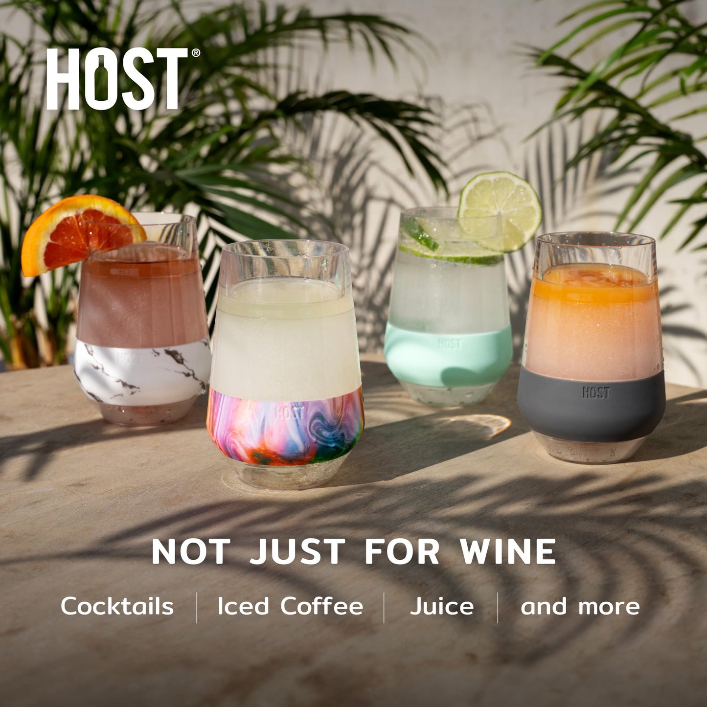 2 Pack HOST Wine Glass Cooling Tumblers