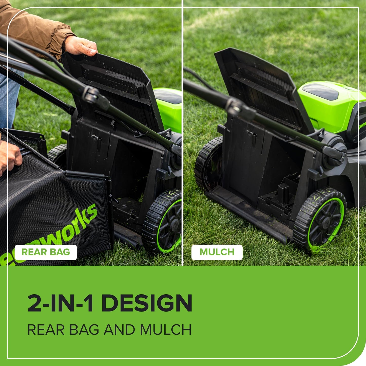 60V Brushless Lawn Mower with Battery & Charger