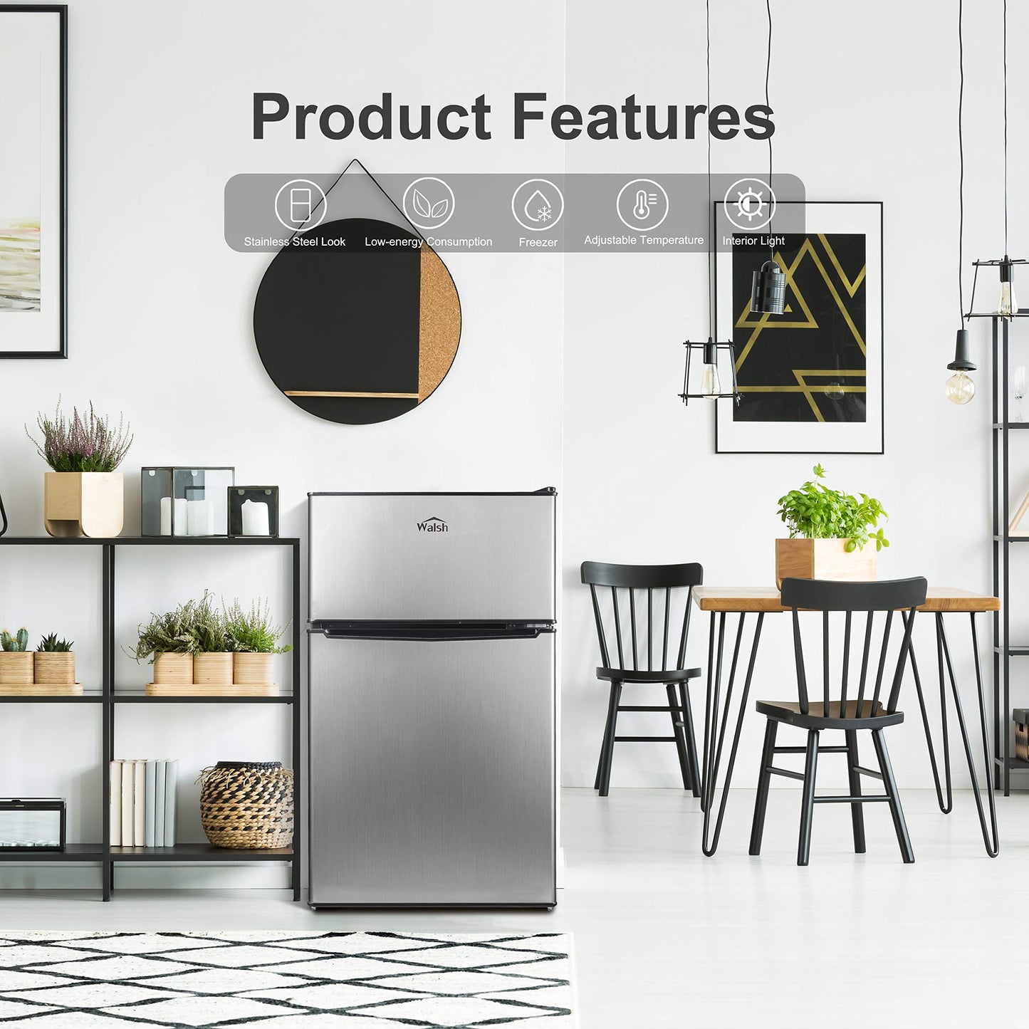 Walsh 3.1 Cu Ft Compact Mini Refrigerator