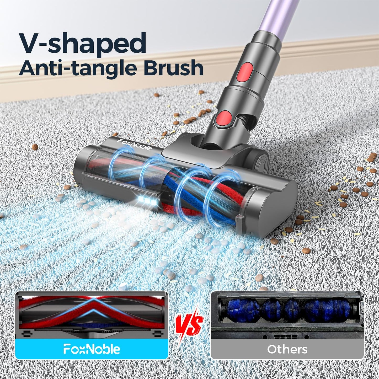 Cordless Stick Vacuum Cleaner for Home & Pets