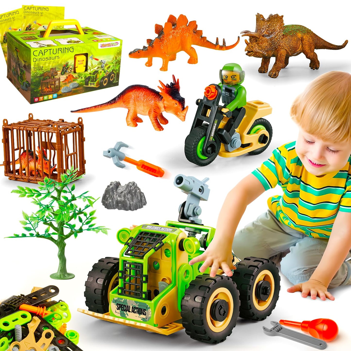 Dinosaur Building Toys STEM Kit for Kids